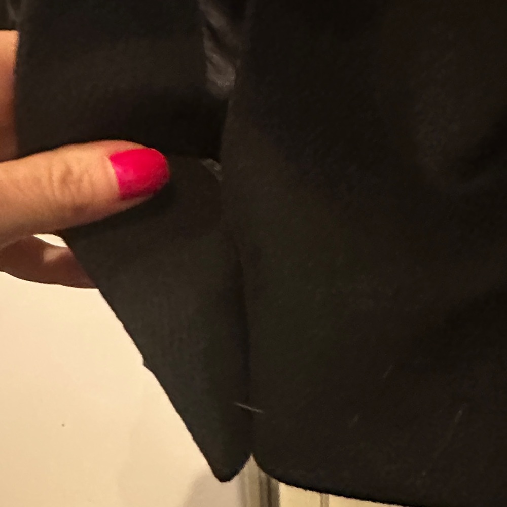 Sam Edelman Black Wool Coat with Gold Crested Buttons - Picture 7 of 7